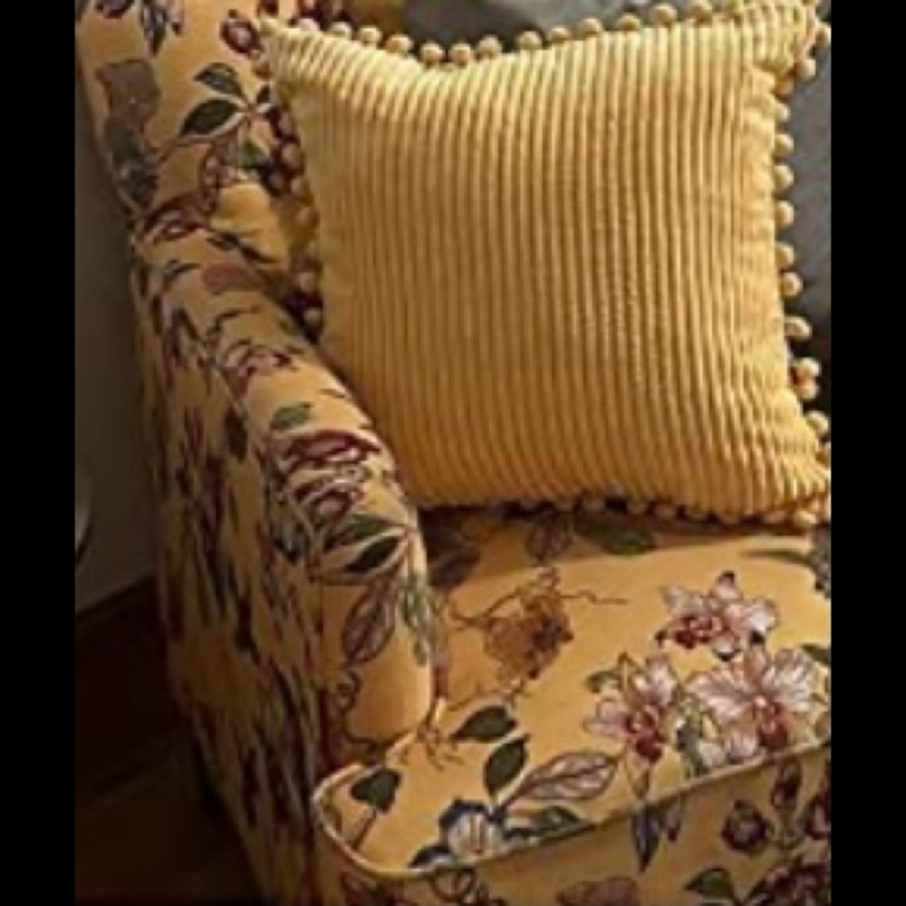 Yellow-Gold Boho Toss Pillow Cover 18” x 18.5” NEW Soft Corduroy Covering!